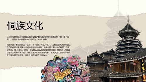 米色撕纸风简约创意贵州旅游攻略