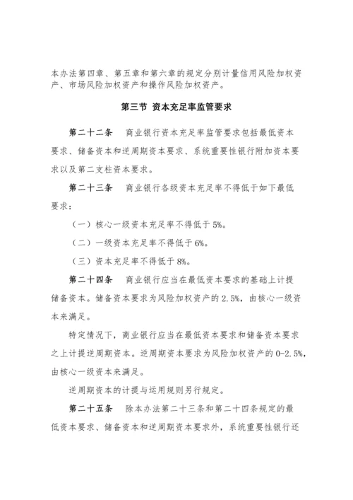 商业银行资本管理办法(试行)含附件.docx