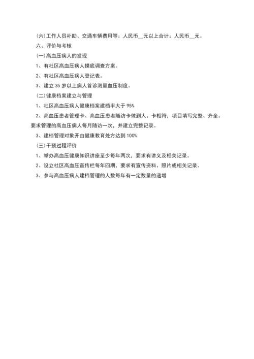 社区高血压干预方案.docx