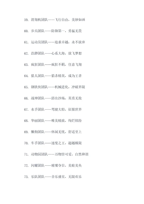第二组团队名字和口号