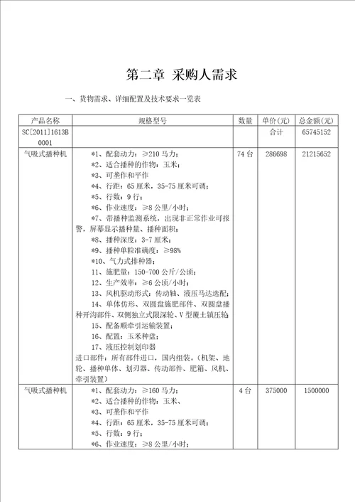 省政府招标文件范本