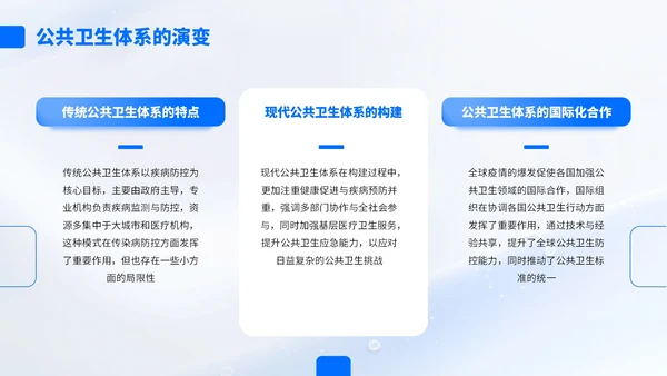 蓝色简约风流行病学与公共卫生知识汇报PPT