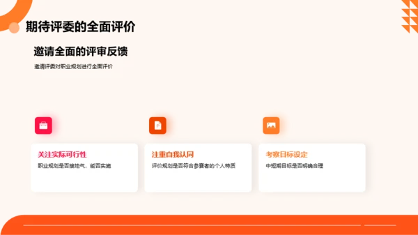 橙色扁平风大学生职业规划大赛