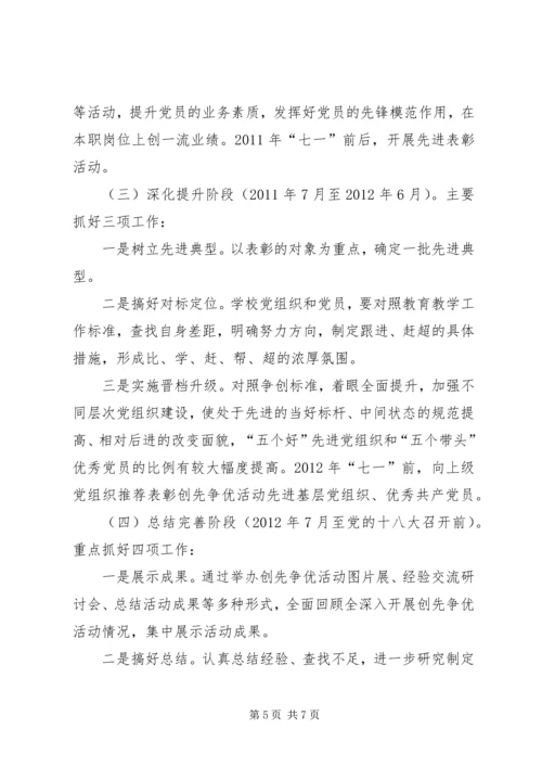 金海港小学“争先创优”活动实施方案.docx