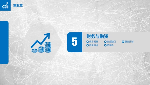 混乱的笔划商业项目创业计划书通用PPT模板