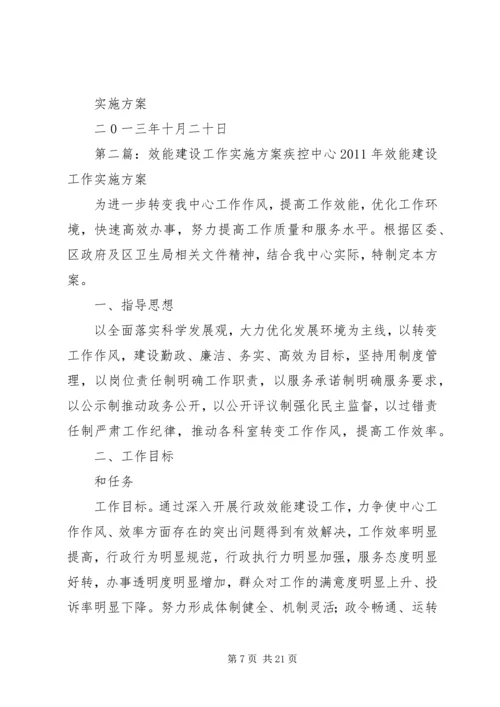 高楼中心校效能建设工作实施方案.docx