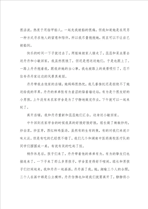 志愿者服务的活动总结