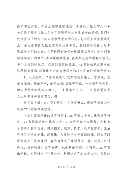 未成年人思想道德建设学习考察报告.docx