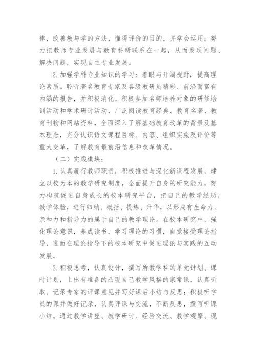 小学英语名师个人发展规划.docx