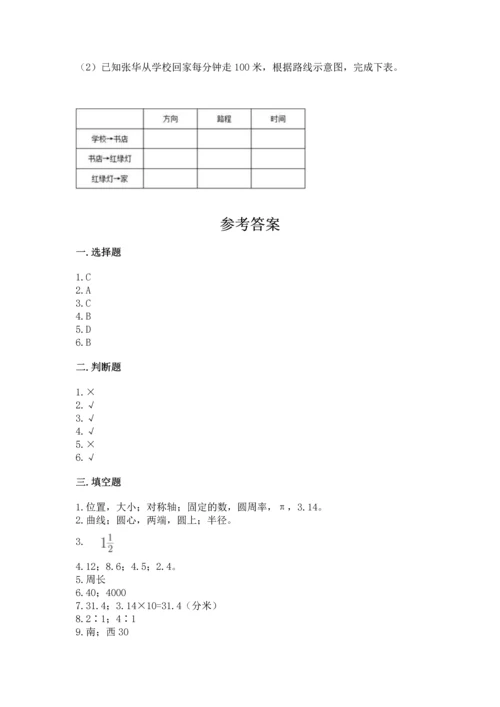 小学六年级上册数学期末测试卷含完整答案（典优）.docx