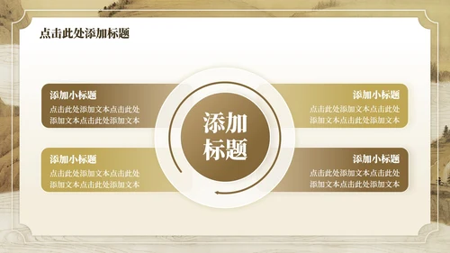 黄色中国风毕业谢师宴主题PPT模板