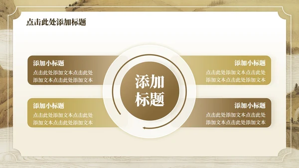 黄色中国风毕业谢师宴主题PPT模板