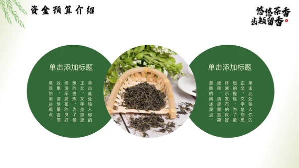 茶文化，茶叶新品推广通用PPT模板