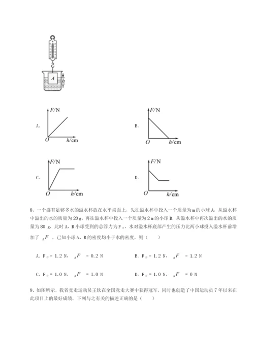 滚动提升练习内蒙古赤峰二中物理八年级下册期末考试综合测评试题（含答案解析）.docx