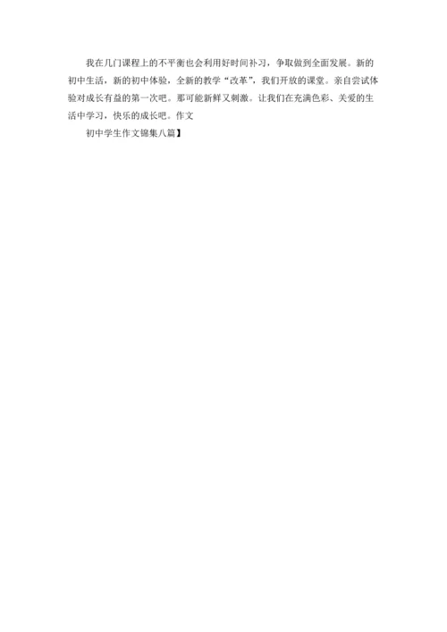 初中学生作文锦集八篇.docx