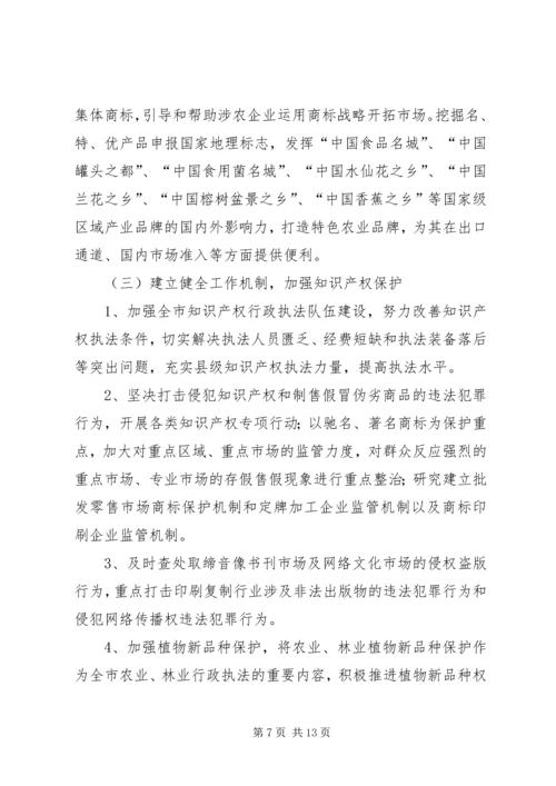 贯彻知识产权战略行动方案.docx