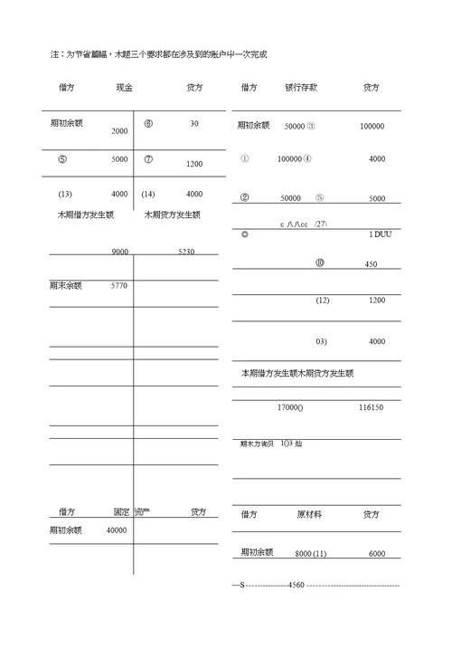 《基础会计》形成性考核册作业答案