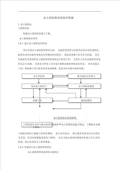 水土保持和环境保护措施