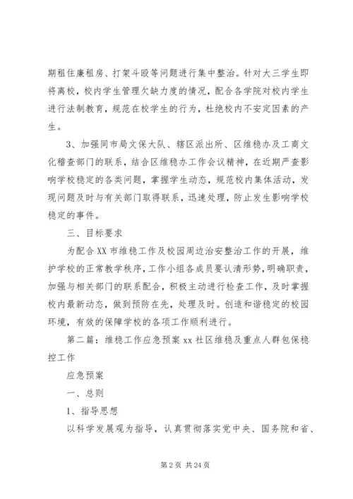 高校校园维稳应急的工作预案.docx