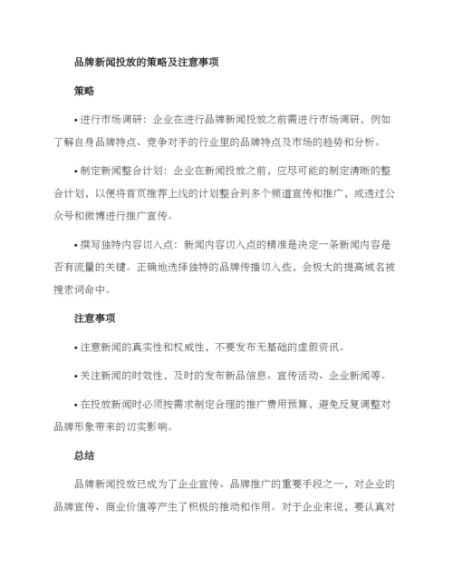 品牌新闻投放方案.docx
