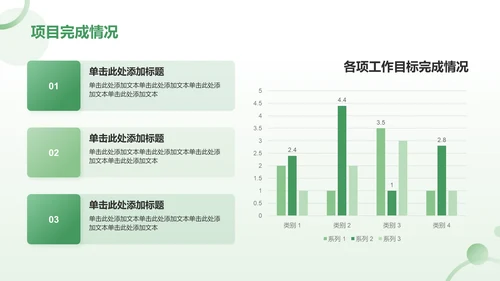 绿色小清新八月你好——工作总结汇报PPT模板