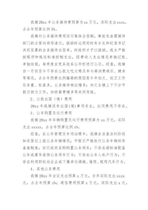 三公经费使用自查报告.docx