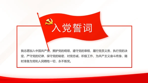 红色简约党建党支部总结学习教育PPT