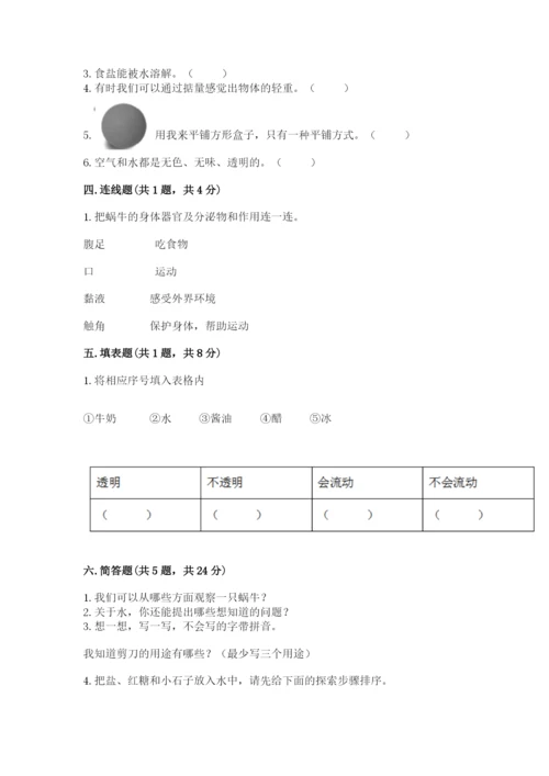 教科版一年级下册科学期末测试卷附参考答案（培优a卷）.docx