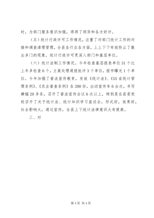 二00六年度县统计局统计监审工作报告.docx