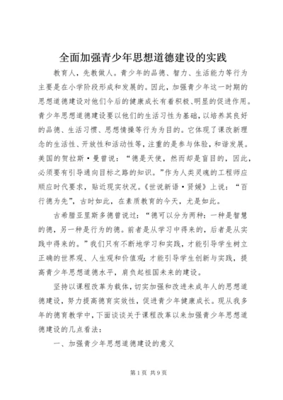 全面加强青少年思想道德建设的实践.docx