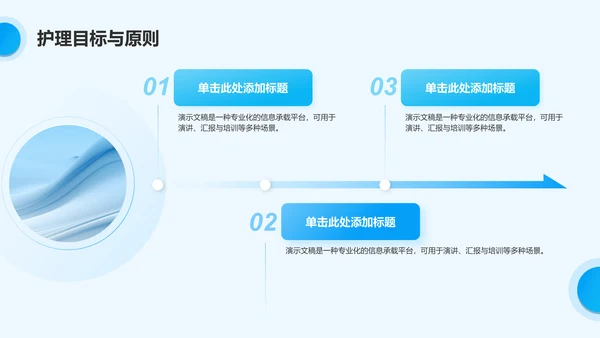 蓝色简约风眼科护理个案汇报PPT模板