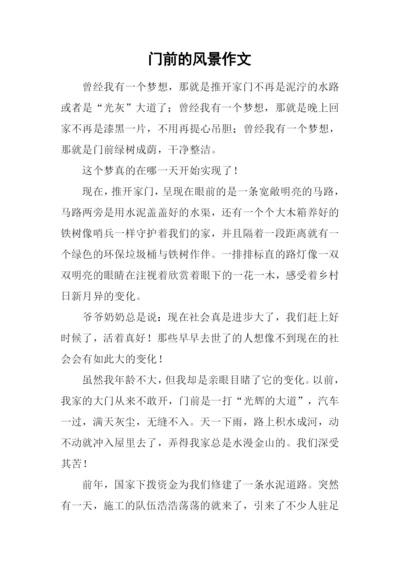 门前的风景作文.docx