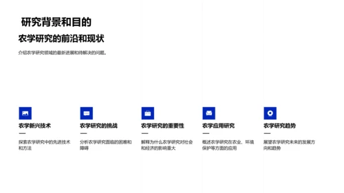 农学研究开题报告PPT模板