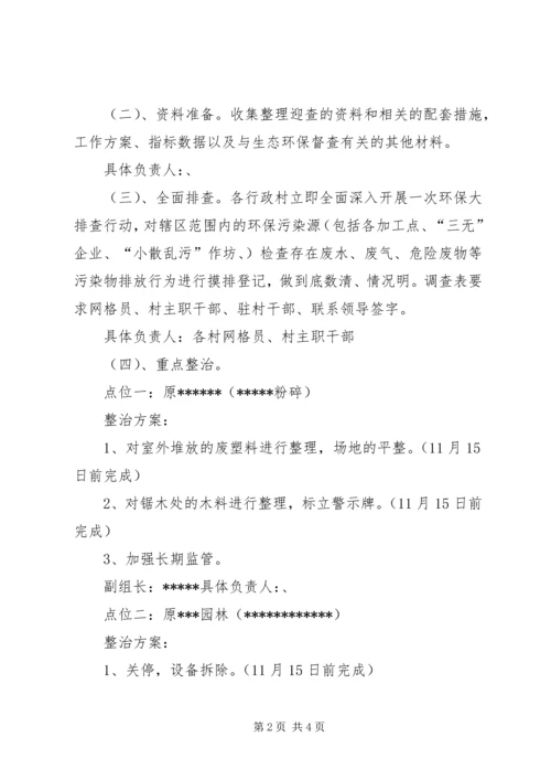 乡镇迎接省生态环保检查实施方案.docx