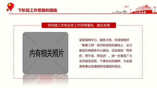 基层党支部党建年终述职党政PPT模板