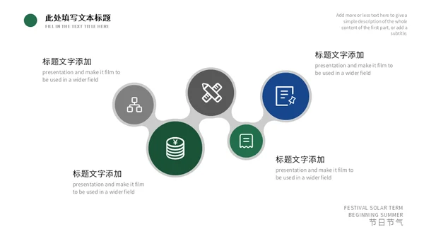 森系绿叶之立夏通用PPT模板