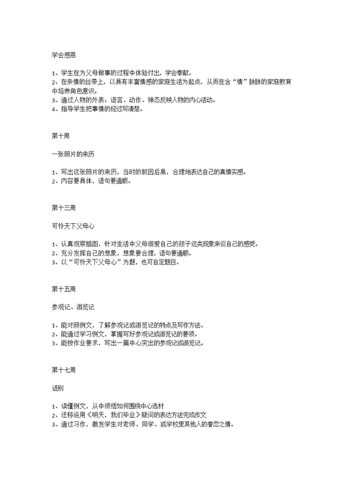 《作文》校本课程开发方案