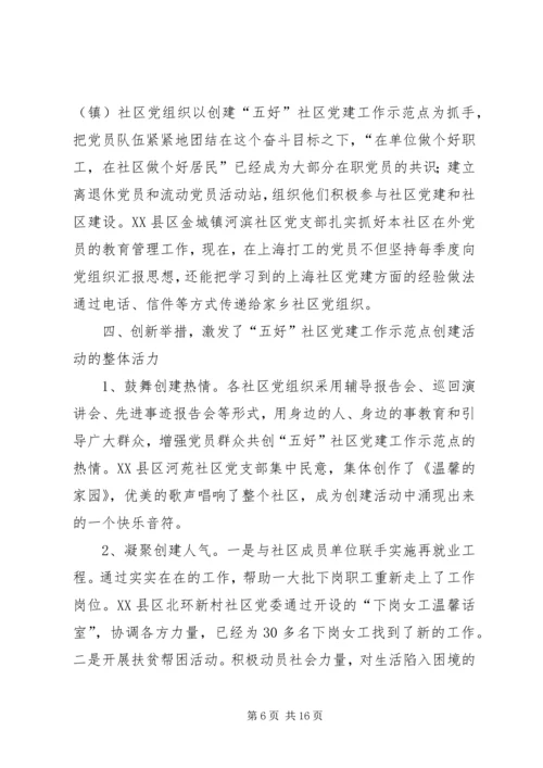 五好社区党建建设思考.docx
