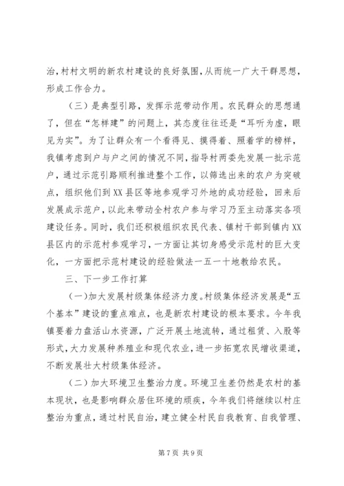 大王镇新农村建设工作汇报.docx