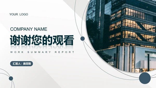 白色商务风办公都市职场工作总结汇报PPT模板