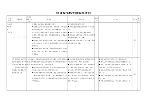 建筑公司项目标准化管理实施细则-secret.docx