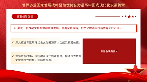 重要领导安徽考察强调发挥多重国家发展战略叠加优势奋力谱写中国式现代化安徽篇章PPT课件