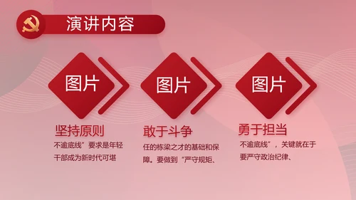 红色党建党支部工作总结汇报PPT党课
