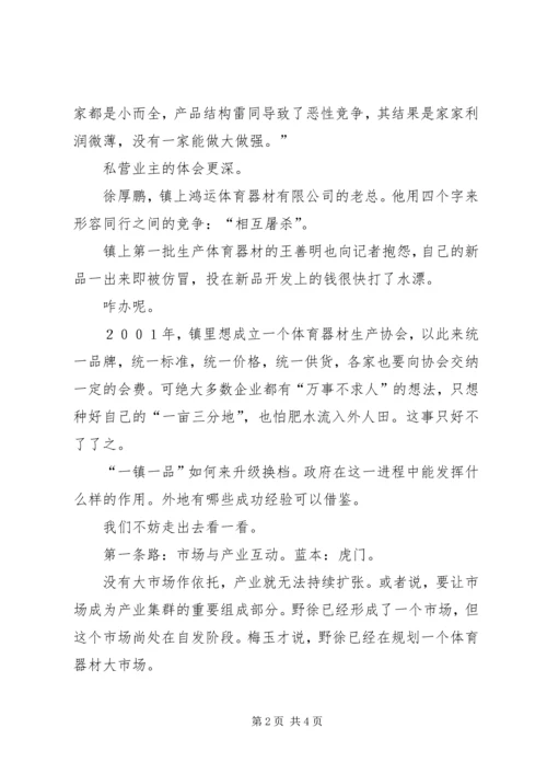 关于乡镇经济发展出路的思考.docx