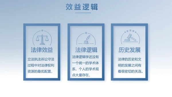 蓝色中国风法律讲座动态PPT模板