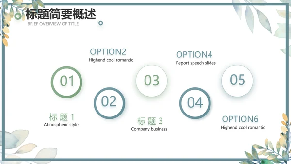 手绘水彩风个人述职报告动态PPT模板