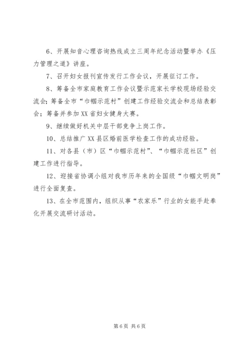 市妇联工作小结和计划4.docx