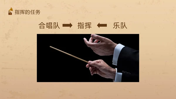 棕色复古怎样指挥唱歌PPT模板宣传PPT动态PPT