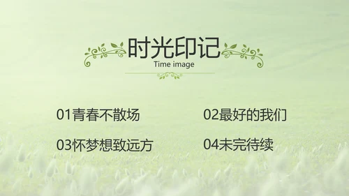 致青春毕业季青春毕业纪念册PPT