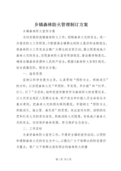 乡镇森林防火管理制订方案.docx